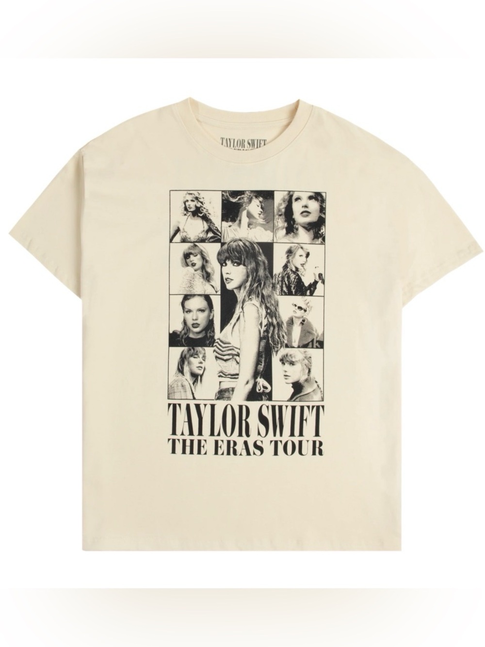 Taylor Swift Eras Tour Beige Cream T-Shirt Size L Official Merch
